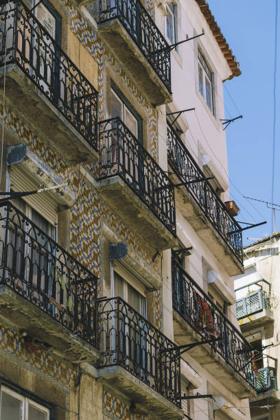 istock old vintage facade with tiles at Lisbon 1174452156