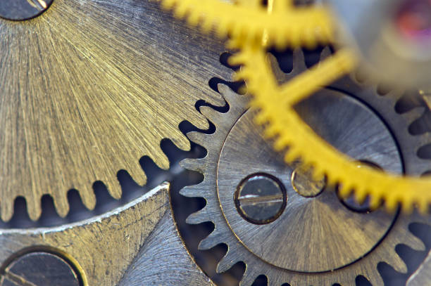 istock Gears. Industrial background. The concept of technology, time, teamwork, infinity, business projects 1174461627