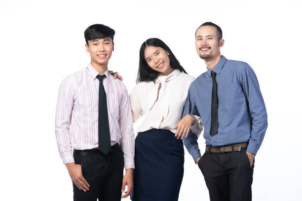 istock Asian business team, on white background 1174470236