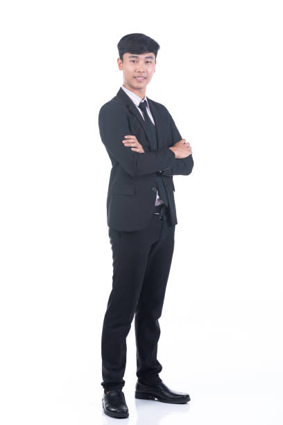 istock business people who are happy, on white background 1174470260
