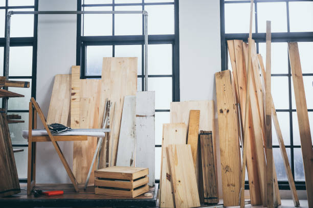 istock Wood for carpentry, wood craft 1174472332