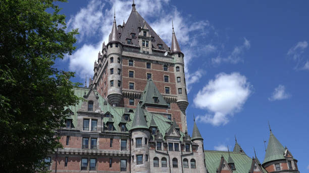 istock Old quebec city and montmorency fall 1174473322
