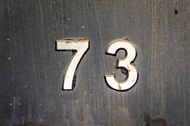 istock Street number sign on the wall 1174473344