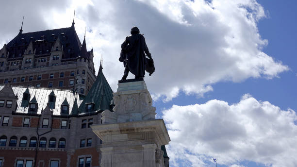 istock Old quebec city and montmorency fall 1174473353