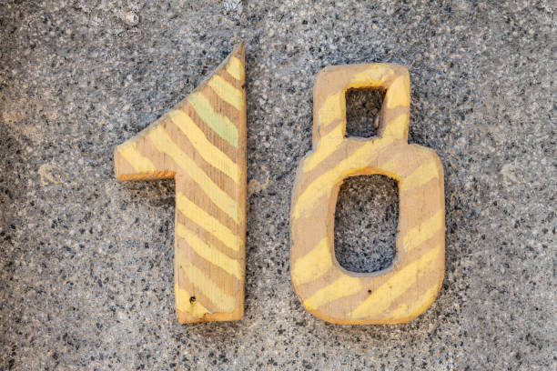 istock Street number sign on the wall 1174473361