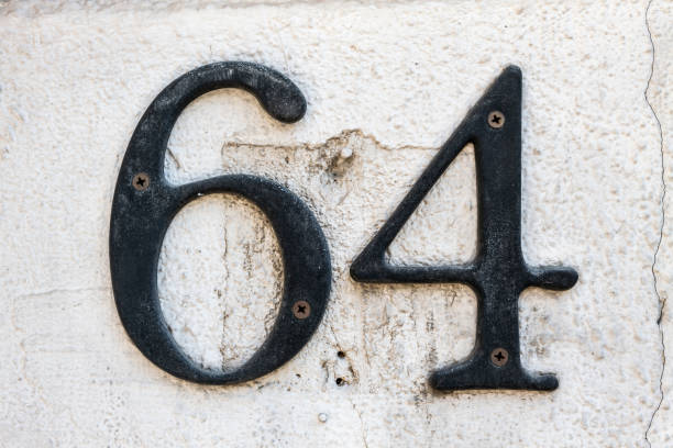 istock Street number sign on the wall 1174473595