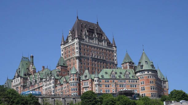 istock Old quebec city and montmorency fall 1174473693