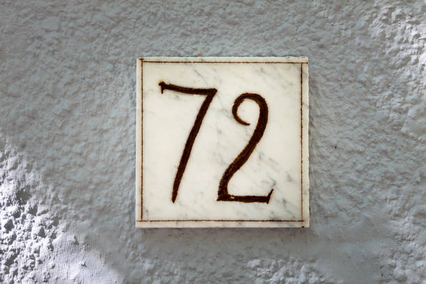 istock Street number sign on the wall 1174475301