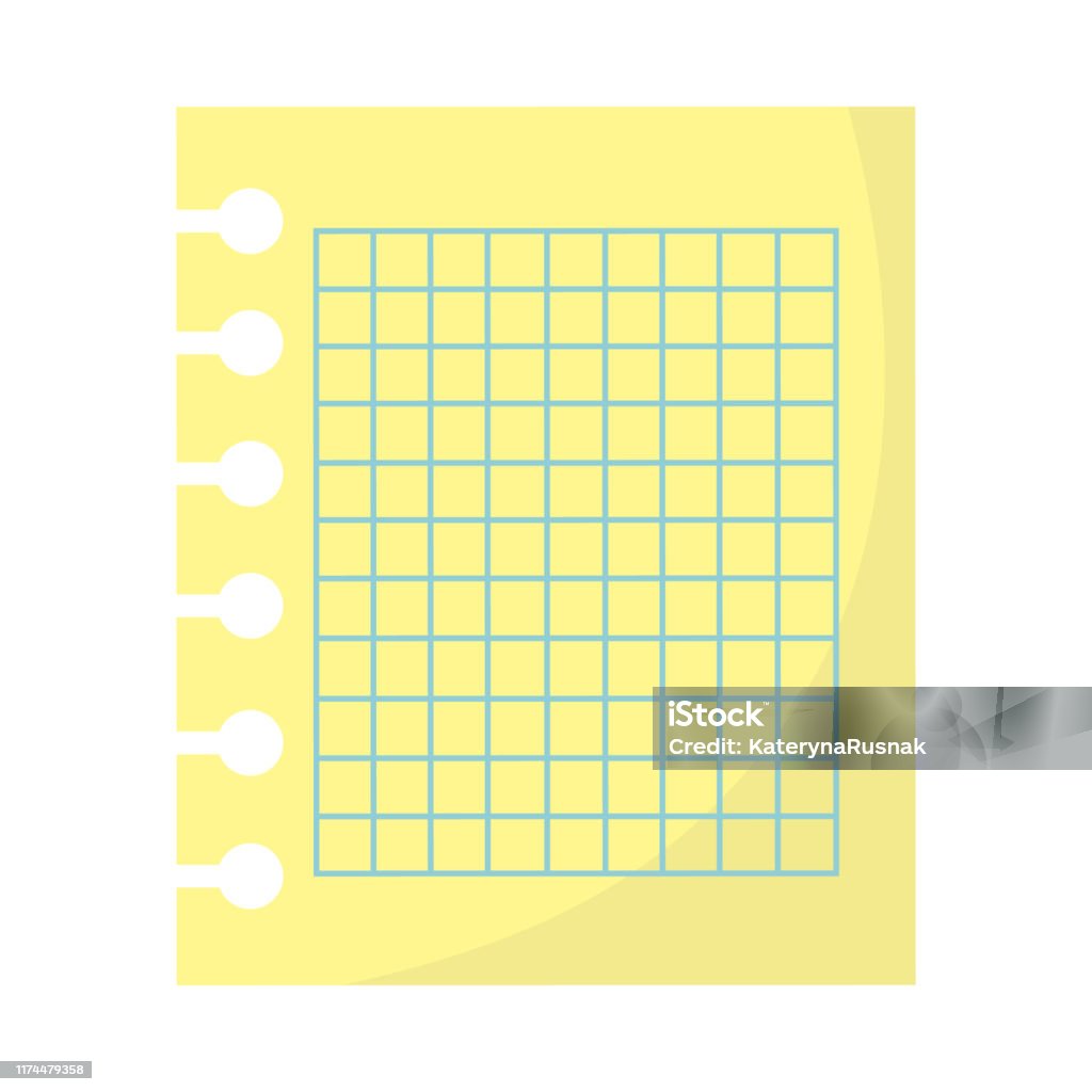 Paper Note Edge Empty Notebook Page With Torn Edge Paper For Notes Flat Design Vector ...