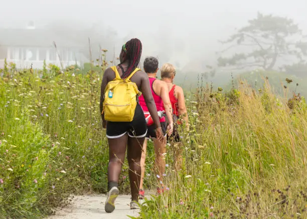 Photo of Hiking in Fog Trail