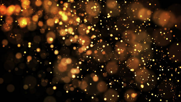 istock composition of gold particles with a depth of field 3d render 1174482766