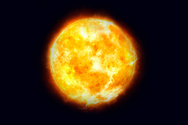 Sun in the outer space. Elements of this image furnished by NASA