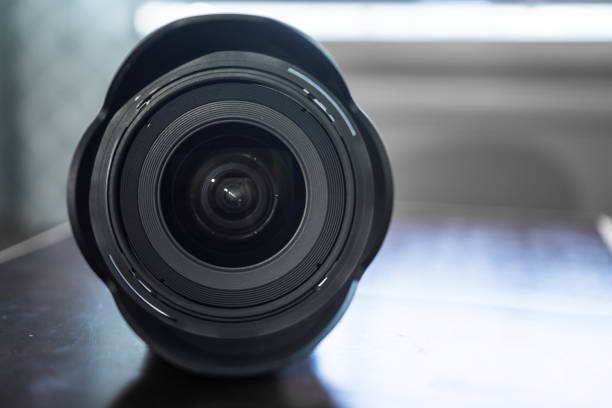 istock Closeup of DSLR lens front element 1174494923