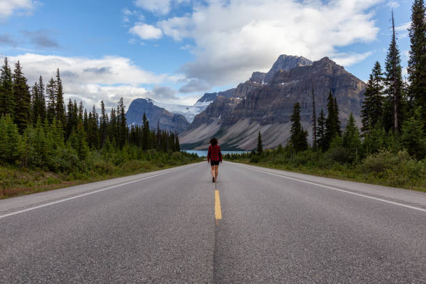 istock Female Traveler on the Road 1174496032