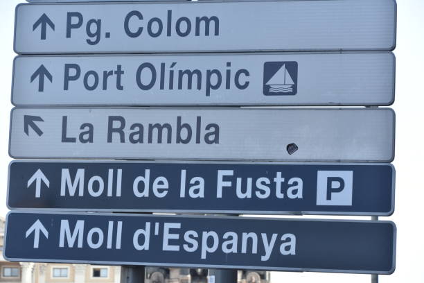 istock STREET sign, BARCELONA 1174496124