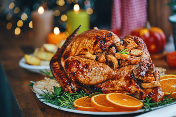 istock Traditional Holiday Stuffed Turkey Dinner 1174497100