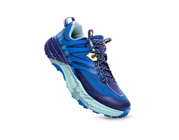 istock A Top view of Blue Trainers Isolated on a white background. 1174497365