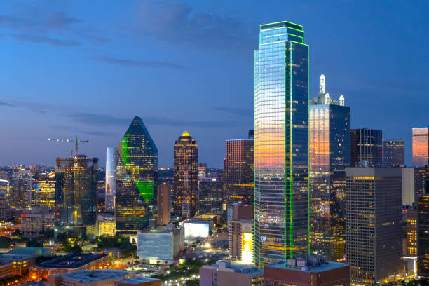 istock Dallas Texas skyline at twilight 1174499256