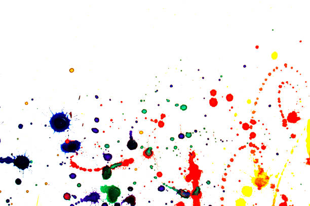 Abstract painted colorful pattern