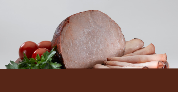 A deli sliced fresh ham.