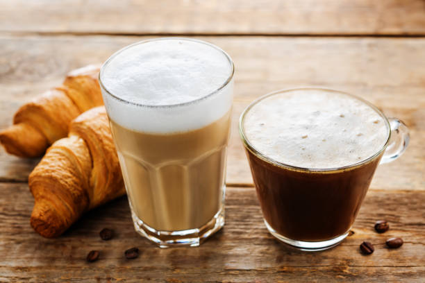 istock Coffee drink with fresh croissants 1174507206