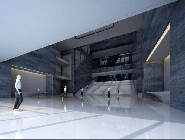 istock 3d render of luxury building interior 1174507269