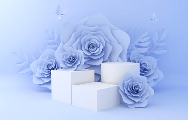 istock Display background for Cosmetic product presentation. Empty showcase, 1174508296