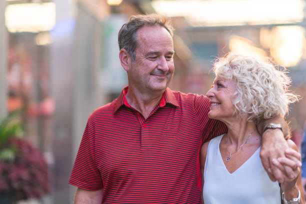 istock Happy retired couple on vacation 1174512115