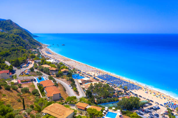istock Famous Kathisma beach in Lefkada island, Greece. 1174513264