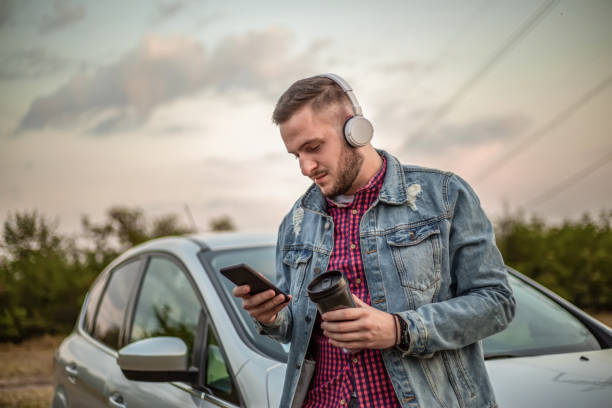 istock Short break from driving by the side of the road 1174517069