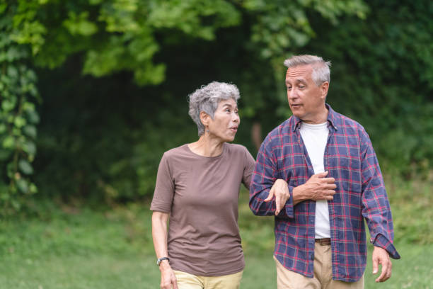 istock Retired couple hiking in forest 1174519025