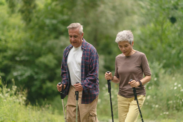 istock Senior couple hiking 1174520212