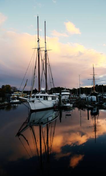 istock Historic schooner in a Maine Harbor 1174532921