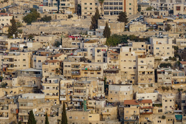 stone houses of jerusalem view of stone houses of jerusalem in israel palestine gaza strip photos stock pictures, royalty-free photos & images