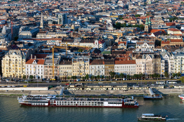 istock Budapest cityscape and Danube riverbank 1174547275
