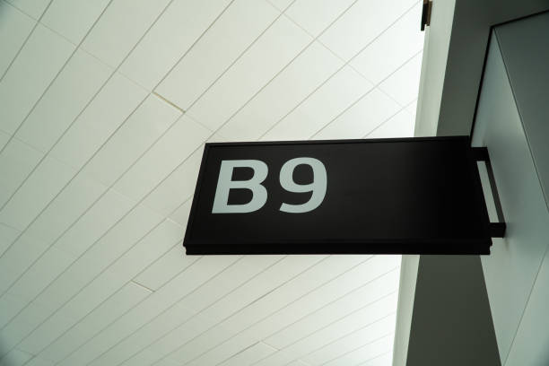 istock Airport Sign For Gate B9 1174549498