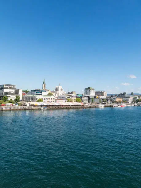 Photo of River view of Valdivia river terminal and fishmarket