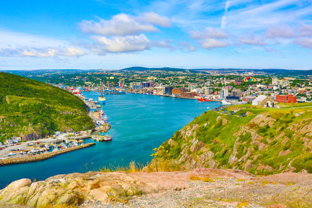 istock St. John's Harbor and Downtown from Signal Hill, Newfoundland 1174562563