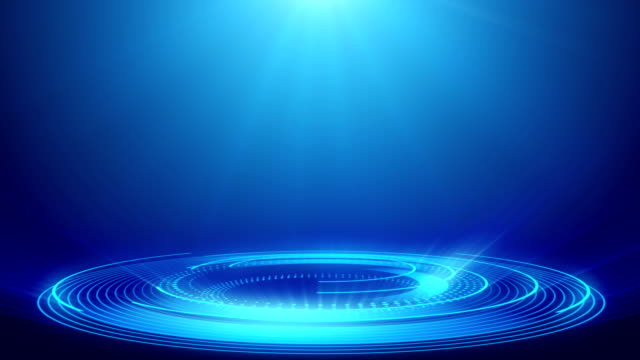 Abstract Technology Blue Spotlight Backgrounds - Loopable Elements - 4K Resolution