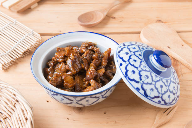 istock Sweet Pork Condiment (Thai name is muu waan) 1174565845
