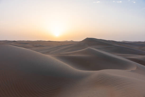 istock Sunrise in the arabic sand desert 1174567845