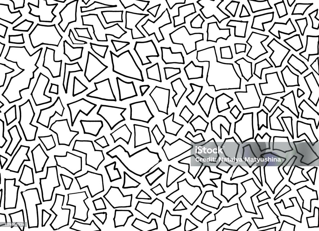 Irregular Pattern Object Simple Irregular Graphic Objects Hand Illustration On A White ...