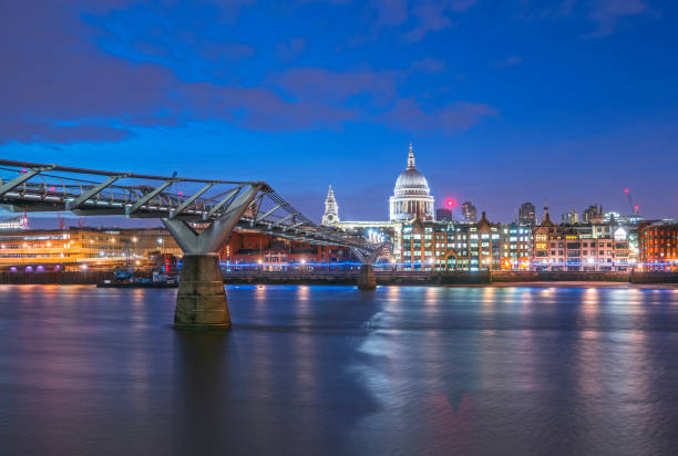 istock Millennium Bridge and St. Paul's cathedral at dusk 1174568978