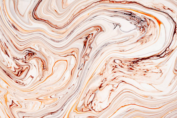 istock Abstract orange marble, granite fluid texture. Natural stone, resin art modern artwork wallpaper. 1174574913