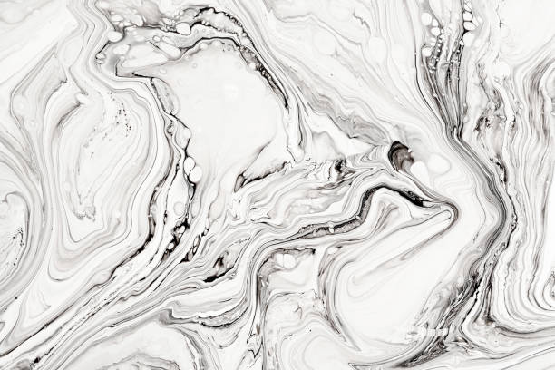 istock Abstract ink fluid marbled texture. Luxurious granite, marble mineral pattern wallpaper. 1174574925