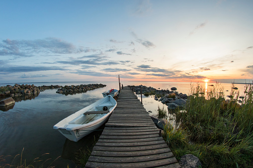 Sunset seen in Viimsi, Estonia