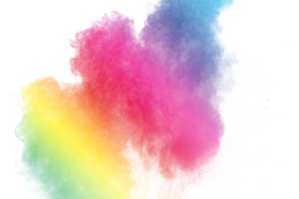 istock Colorful background of pastel powder explosion.Multi colored dust splash on white background.Painted Holi. 1174590615