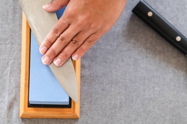 istock To cook a good meal, your knife must be sharp. 1174591091