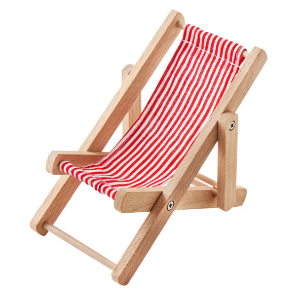 istock Beach chair against white background 1174613073