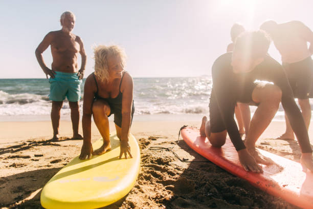Surfing lessons for seniors